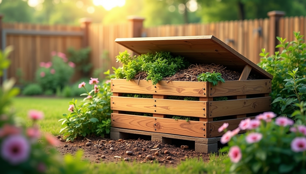 Custom composting system design for home gardens