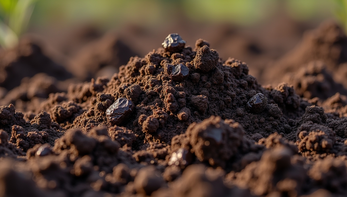 Rich, healthy soil with excellent structure and nutrients
